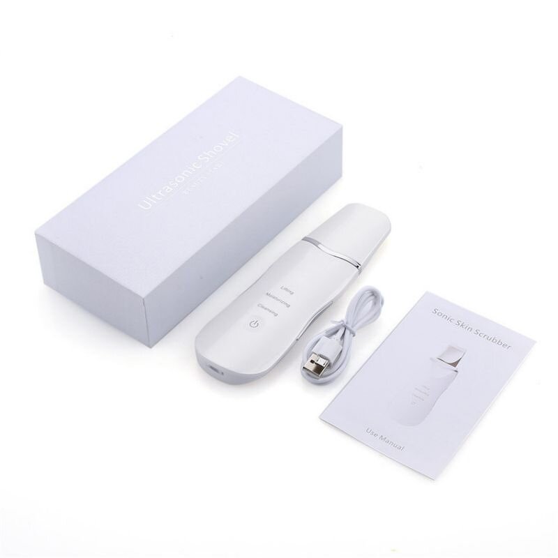 Ultrasonic Skin Scrubber Manufacturer - Deep Face Cleaning Machine USB Charging Care Tools Beauty Device Peeling Scrubs Cleaner