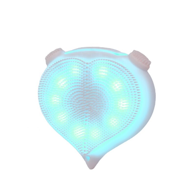 Facial Cleansing Brush Manufacturer - Double-sided Custom logo Waterproof IPX7 Silicone with Fixed and Heated Massage