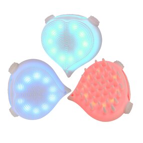 Facial Cleansing Brush Manufacturer - Double-sided Custom logo Waterproof IPX7 Silicone with Fixed and Heated Massage