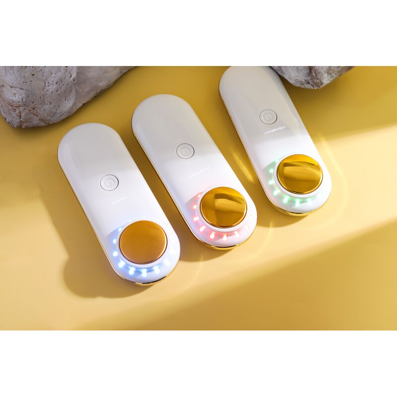 Facial Massager Manufacturer - Time-saving Face Beauty 7 in 1 LED Light Therapy Vibration for Skin Tightening Hot Cold Treatment