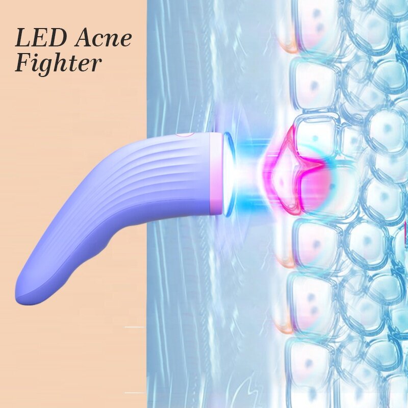 RF Beauty Device Manufacturer - Facial LED Red & Blue Acne Spot Treatment Home Use Wand Massager Face Light Therapy