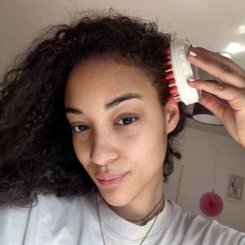 Silicone Hair Brush Manufacturer - Home Scalp Massager Electric Beauty Device with Red Led Light for Hair Growth