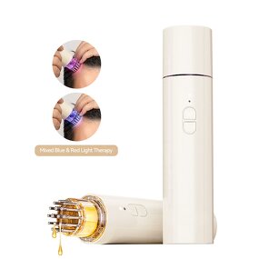 Hair Growth Comb Manufacturer - Kimairay Automatic Hair Oil Applicator Castor Serum Dispenser with Red Light Scalp Massager