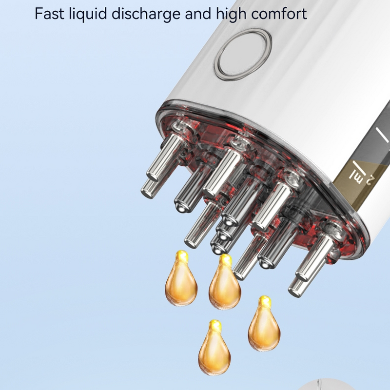 Scalp Oil Application Massager Manufacturer - Factory Anti Hair Loss Serum Herbal Tonic Liquid Guiding Comb Applicator