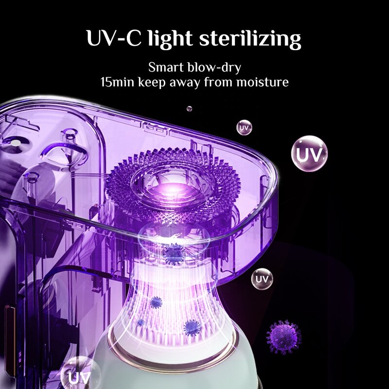 Facial Cleansing Brush Manufacturer - Customized LOGO Deep Cleaning Rechargeable Ultrasonic Vibration Silicone