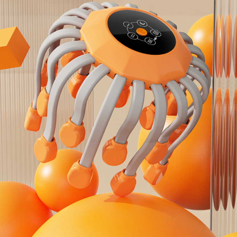 Electric Head Massager Manufacturer - 2023 New Arrivals 10 Vibrating Octopus Massager Heads