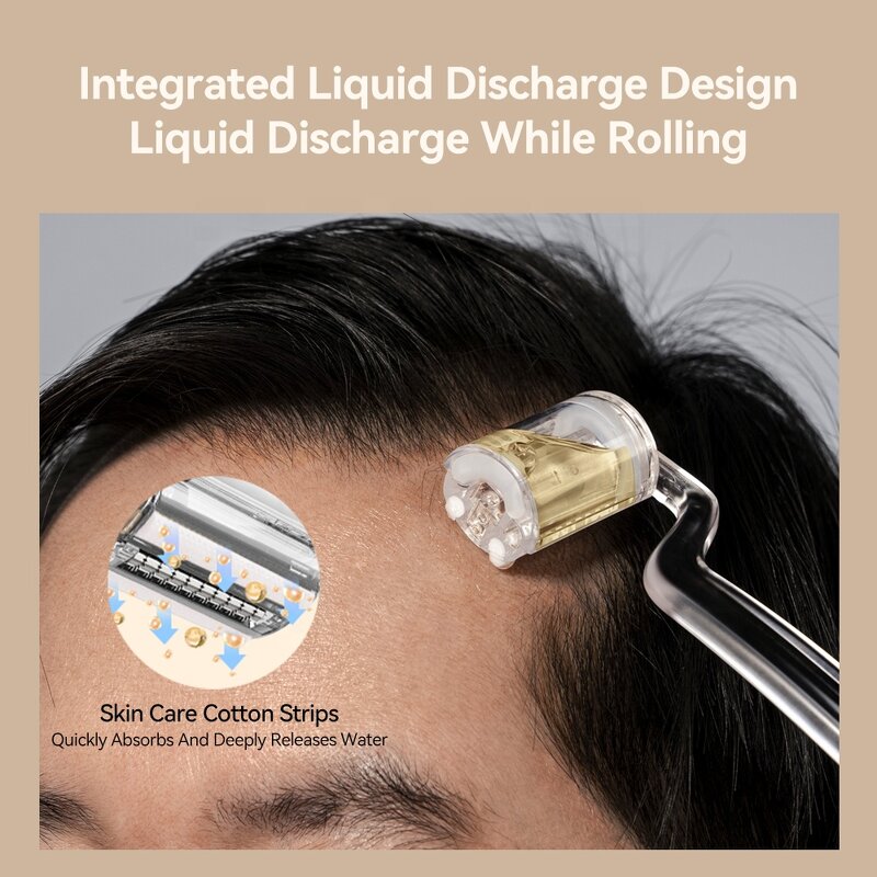 Derma Scalp Roller Manufacturer - Needle Liquid Guide Anti-Hair Loss Skincare Beard Care Regeneration Treatment for Baldness