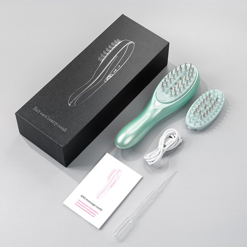 Hair Growth Comb Manufacturer - Electric EMS RF Laser Massage Care Anti Loss Vibration Scalp Treatment for Home Use