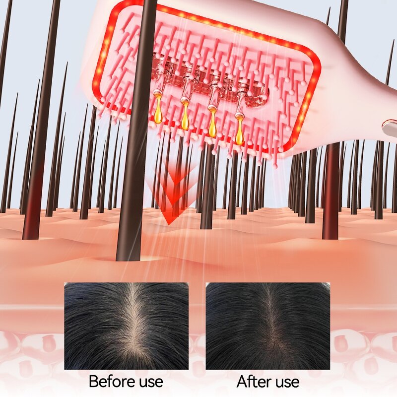 Air Cushion Massage Comb Manufacturer - Kimairay Micro-vibration Oil Dispenser Brush Airbag Liquid Guide Scalp Applicator