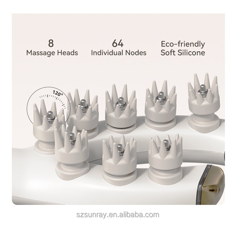 Head Massager Manufacturer - Scalp Massage Devices Red Light Therapy Electric Comb Brush for Hair Growth