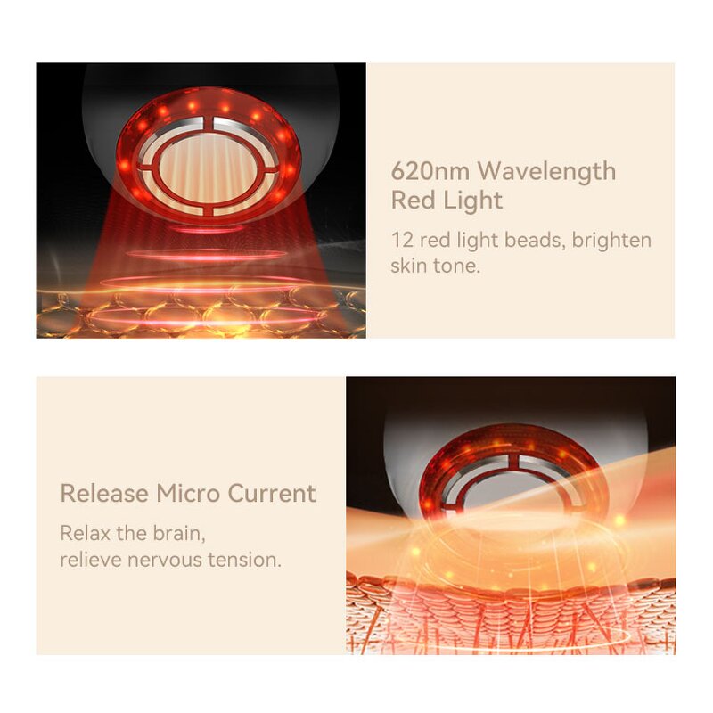 Face Lift Machine Manufacturer - Beauty Instrument Desktop Microcurrent 1MHz RF Skin Tightening Facial Cleansing