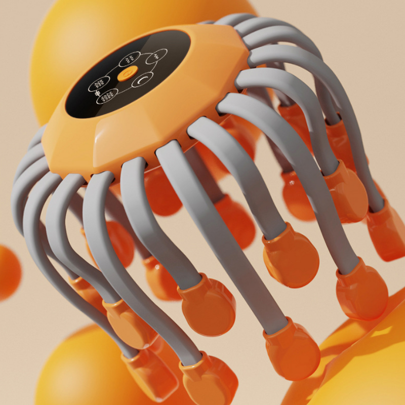 Electric Head Massager Manufacturer - 2023 New Arrivals 10 Vibrating Octopus Massager Heads