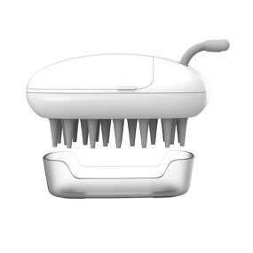 Scalp Treatment Comb Manufacturer - Sensitive Scalp Spa Custom logo Silicone Oil Applicator Wide Tooth Hair Care Brush