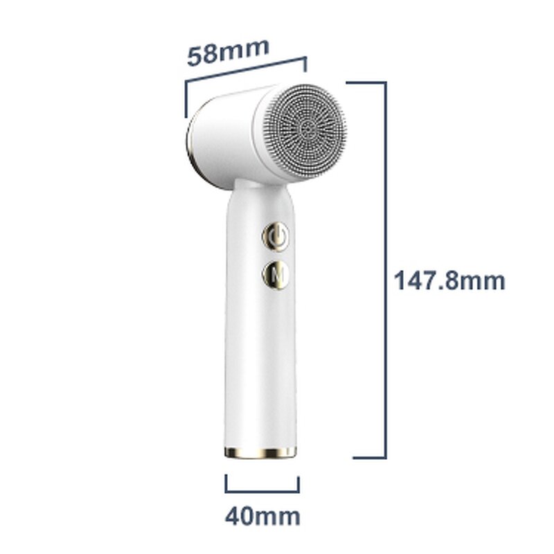 Facial Cleansing Brush Manufacturer - Portable Waterproof Spin Roller Sonic Massager Cleaner Silicone Electric