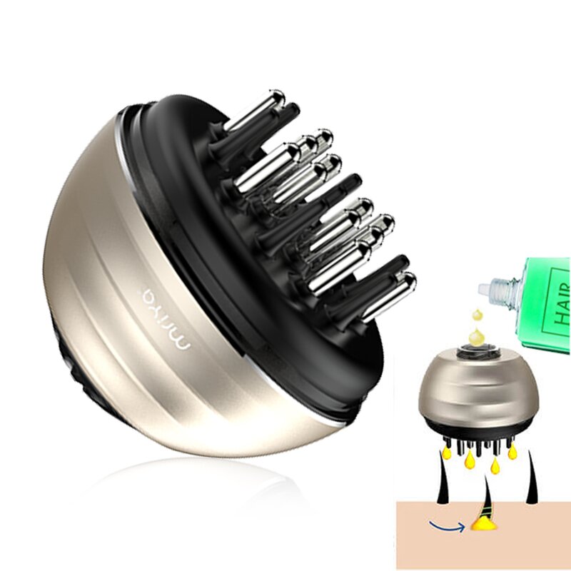 Hair Growth Stimulation Device Manufacturer - Anti Hair Loss Scalp Massager Treatment Brush Comb Applicator Serum Dispenser