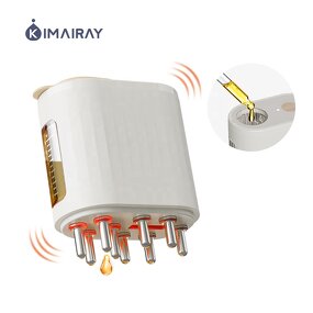 Scalp Hair Brush Manufacturer - Oil Application Massager Waterproof Oil Applicator Bottle Red Light Comb Liquid Comb