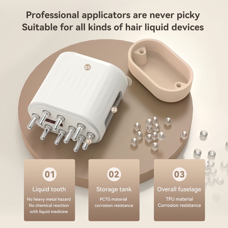 Hair Loss Growth Device Manufacturer - Electric Treatments Serum Massage Applicator Brush LED Comb Oil Dispenser