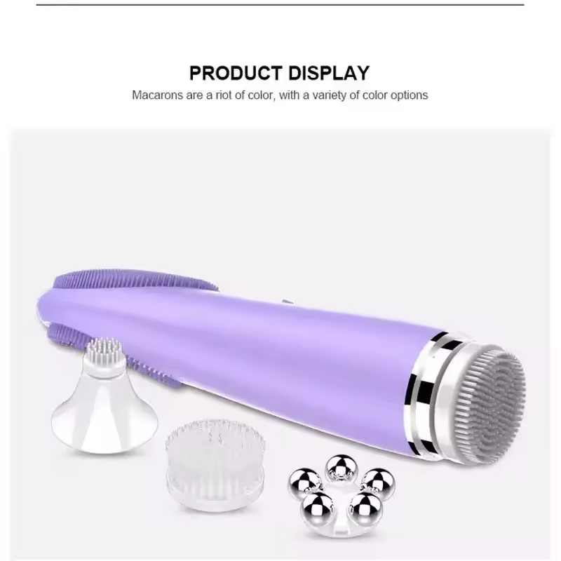 Facial Massager Brush Manufacturer - Skin Care Device Waterproof Soft Silicone Face Washing Electric Cleansing Brush