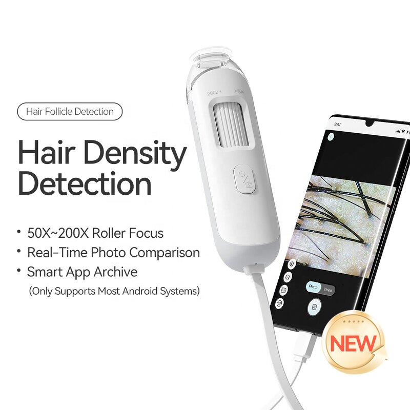 Skin Scalp Analyzer Manufacturer - Kimairay HD White Hair USB & WIFI Connected Hair Follicles Scanner Home Use Detector