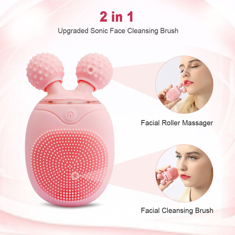 Facial Cleansing Brush Manufacturer - High Frequency Rechargeable Silicone Deep Skin Scrubber and Pore Cleaner for Nose