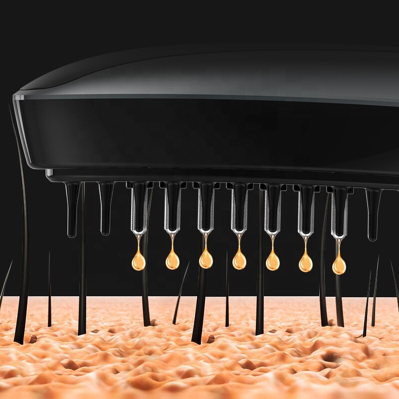 Hair Growth Oil Applicator Manufacturer - Electric Hair Oil Applicator Red Light Scalp Massager Head Oil Scalp Applicator