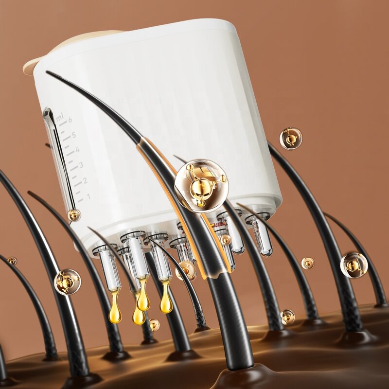 Hair Follicle Stimulation Device Manufacturer - Scalp Oil Applicator Hair Loss Serum Liquid Scalp Applicator Comb Vibrating