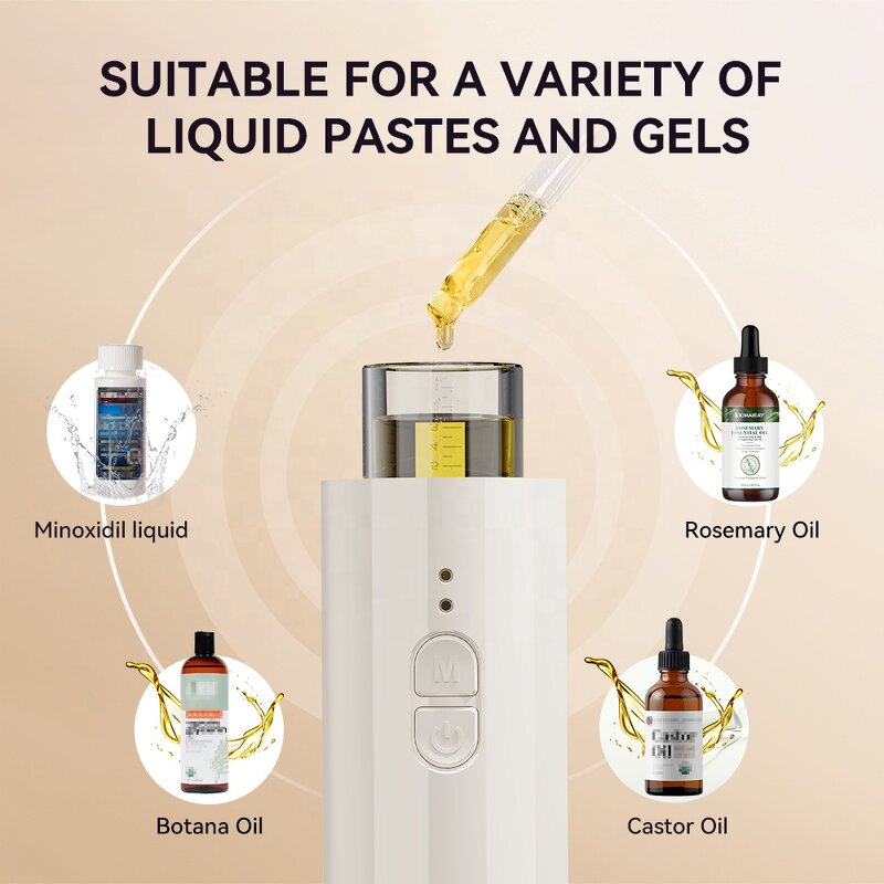 Electric Hair Growth Oil Applicator Manufacturer - Kimairay LED Scalp Massage Brush Comb Automatic Liquid Discharge