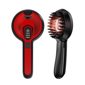 Electric Scalp Massager Manufacturer - Head Massage Vibrating Brush Rechargeable Soft Tooth Heating Comb