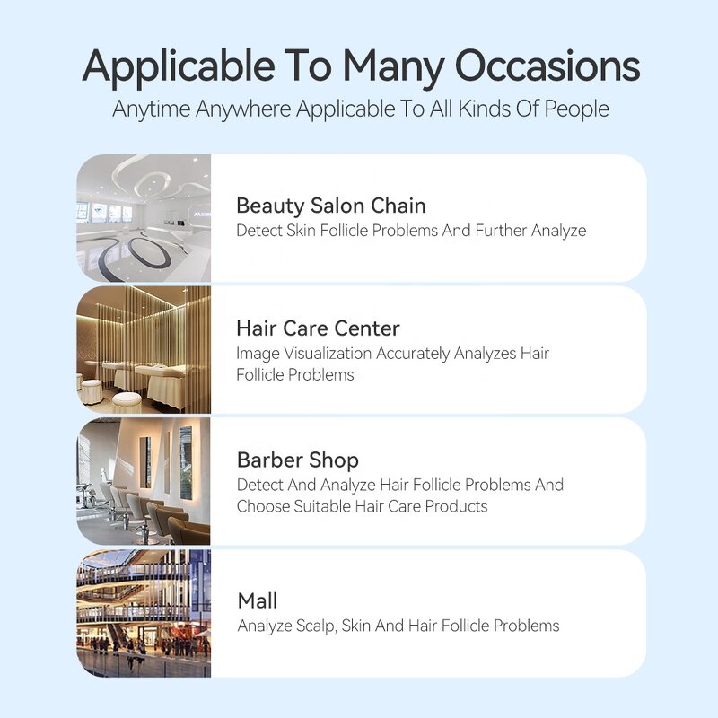 Skin Scalp Analyzer Manufacturer - Kimairay HD White Hair USB & WIFI Connected Hair Follicles Scanner Home Use Detector