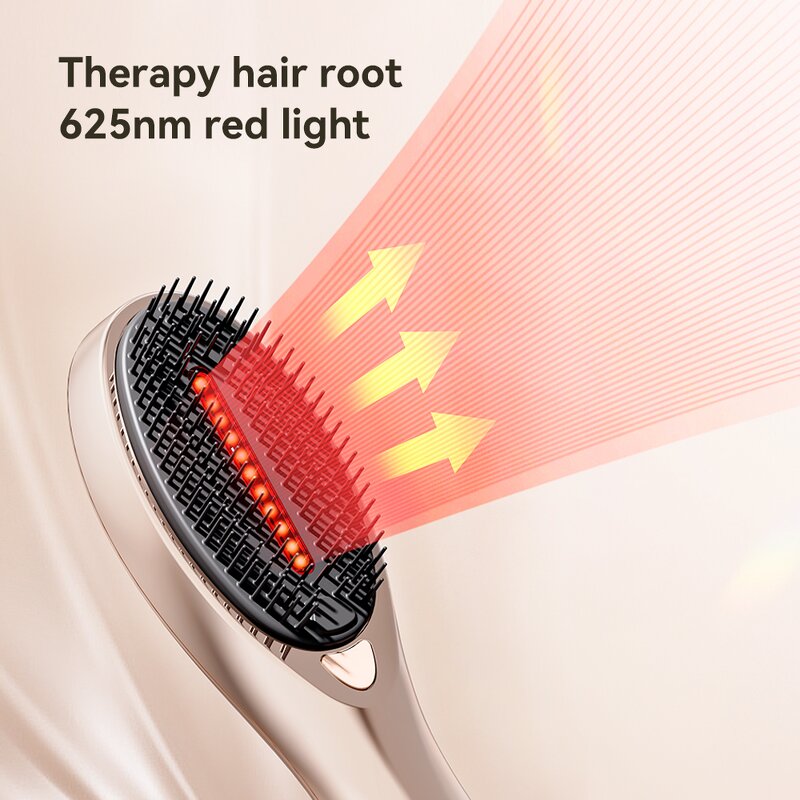 Hair Massager Comb Manufacturer - Electric EMS Red Light Therapy Vibration Head Massager for Hair Growth Scalp Massager