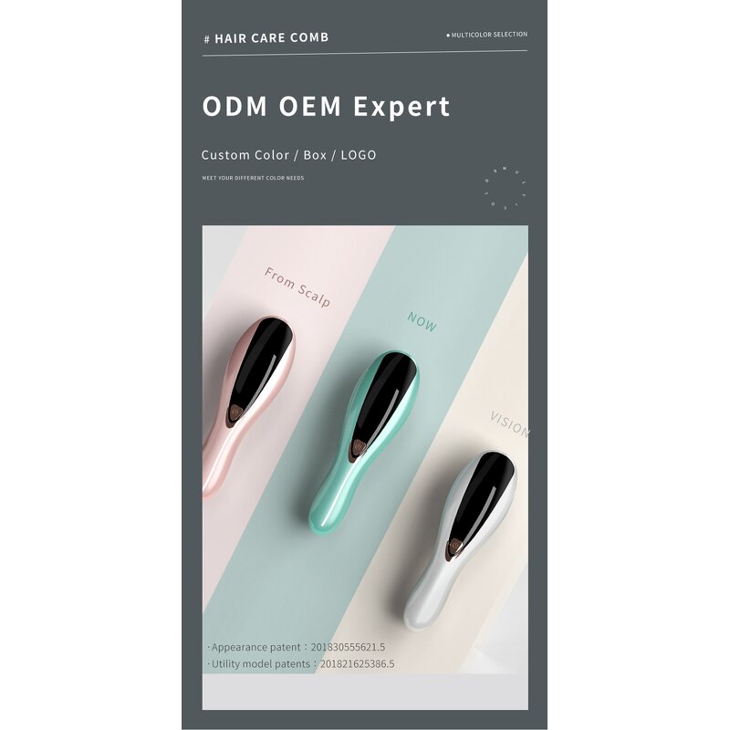 Hair Growth Comb Manufacturer - Electric EMS RF Laser Massage Care Anti Loss Vibration Scalp Treatment for Home Use