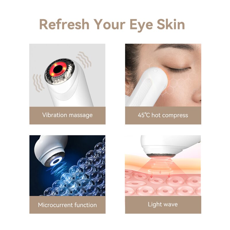 Eye Massage Pen Manufacturer - Magic Multi Function Skin Lifting Wrinkle Remover Vibration Personal Beauty Equipment Customized