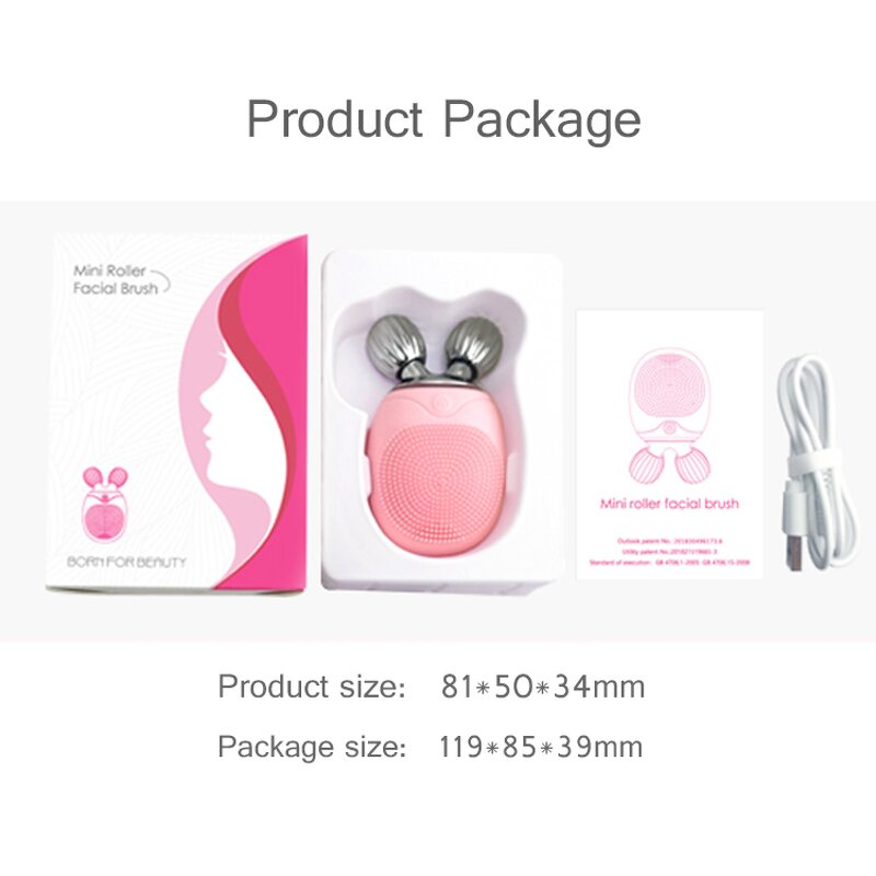 Facial Cleansing Brush Manufacturer - Intelligent Reminding Waterproof Face Lifting Scrub Cleaning Multistage Massage Electronic