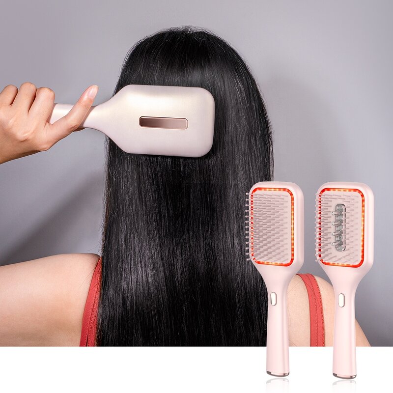 Air Cushion Scalp Massage Comb Manufacturer - Kimairay Vibration Comb Liquid Guide Hair Brush Airbag Electric Oil Applicator
