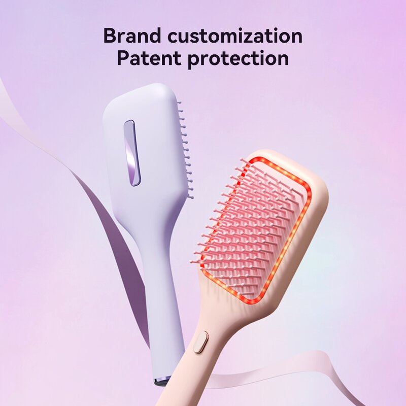 Air Cushion Scalp Massage Comb Manufacturer - Kimairay Vibration Comb Liquid Guide Hair Brush Airbag Electric Oil Applicator