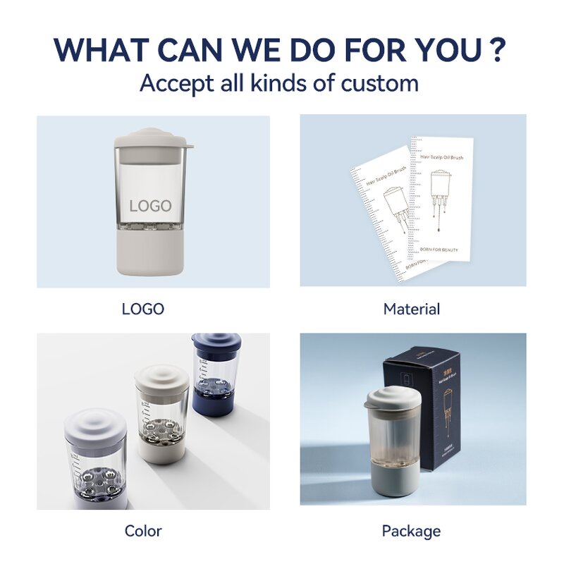 Scalp Oil Dispenser Comb Manufacturer - Anti Hair Loss Growth Care Liquid Brush Head Massage Bottle Serum Applicator