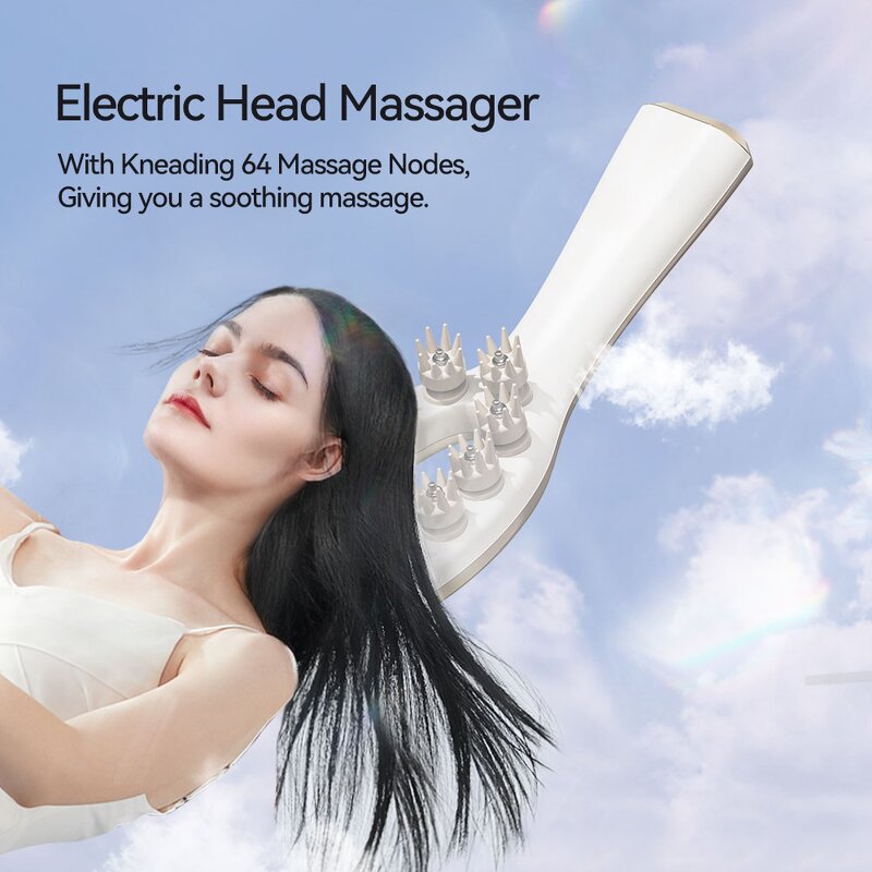 Anti Loss Hair Growth Comb Manufacturer - Factory Ems Massager Machine Silicone Head Massage Brush