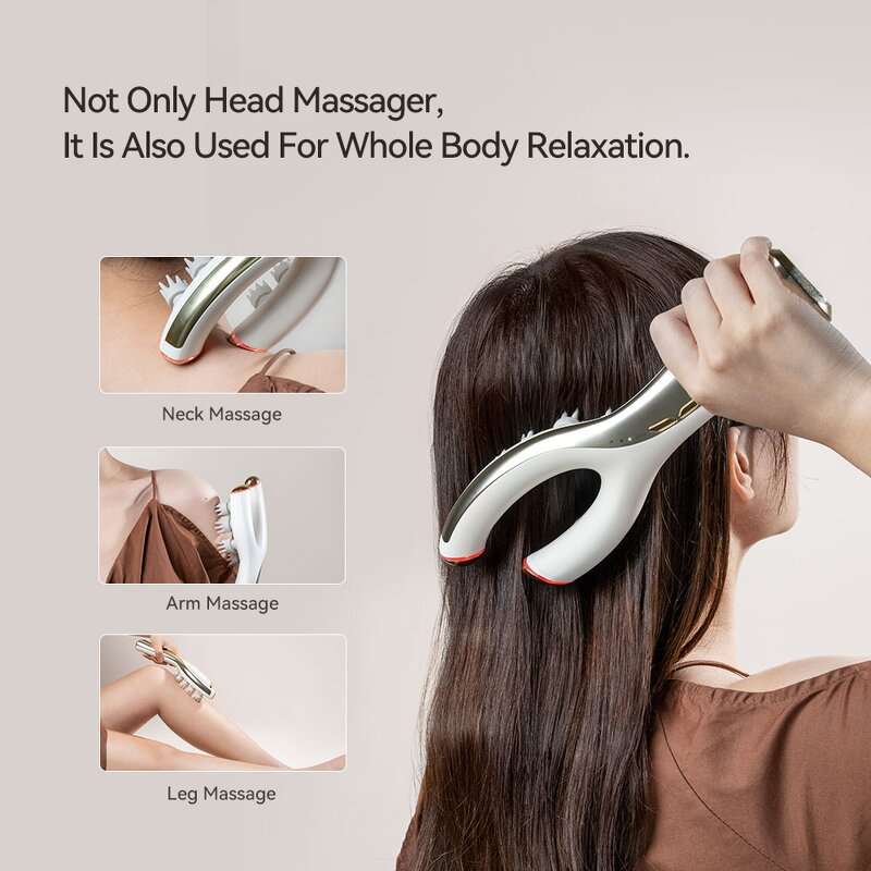 Electric Head Massager Manufacturer - 2023 New Arrival with Red Light Therapy Comb Anti-Loss Scalp Massage Ems Japanese