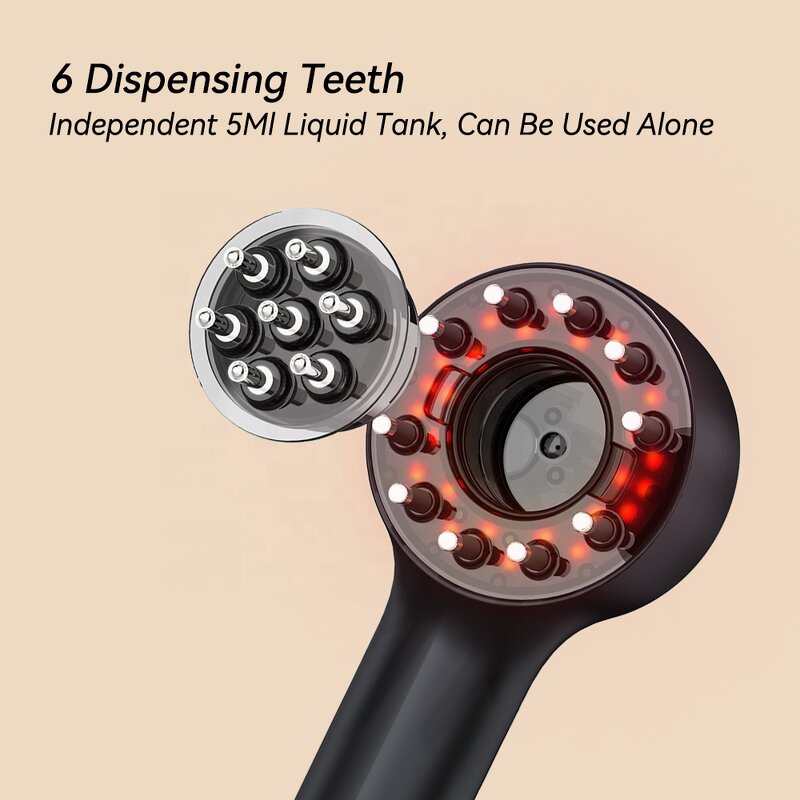 Hair Growth Brush Manufacturer - Electric Fashion with Red Light Therapy Scalp Massager Comb and Oil Applicator for Home