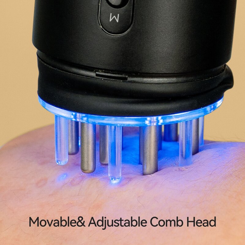 Hair Oil Applicator Manufacturer - Serum Dispenser Electric Liquid Scalp Massager Hair Growth Comb APP Based Customized