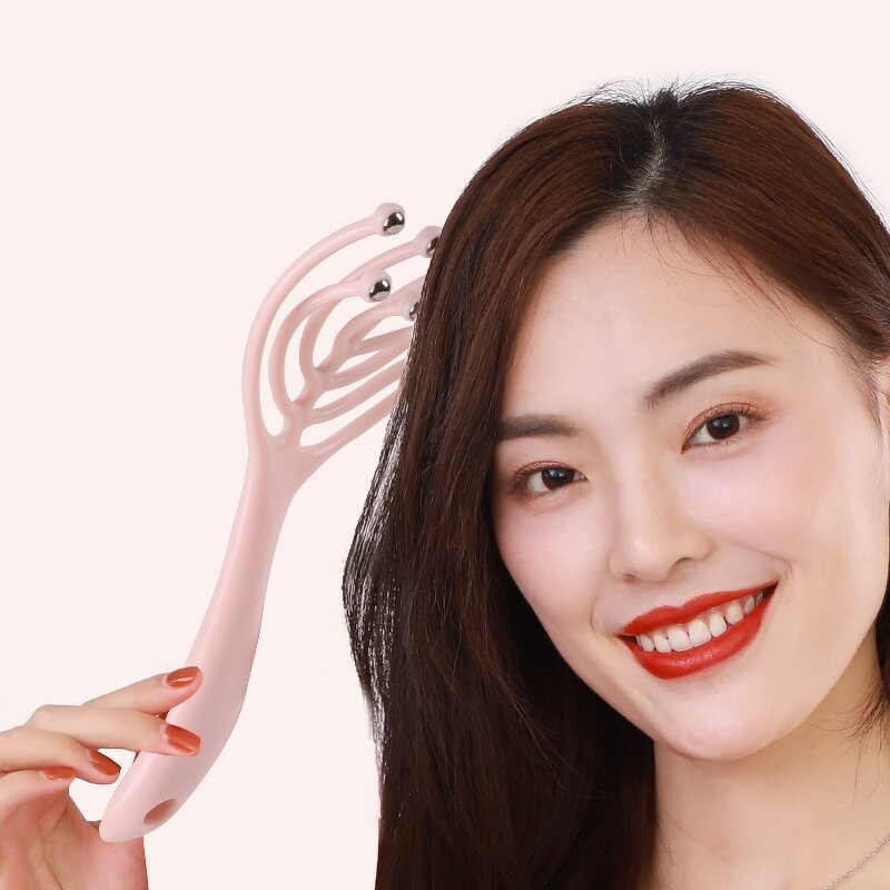 Manual Scalp Massager - Custom PP 9-claw Steel Handheld Head Massage Tool