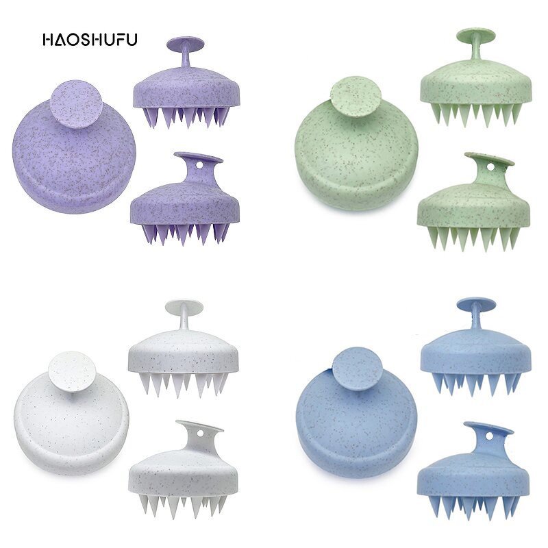 Silicone Scalp Shampoo Brush - Customizable Logo Self Cleaning Women Brush