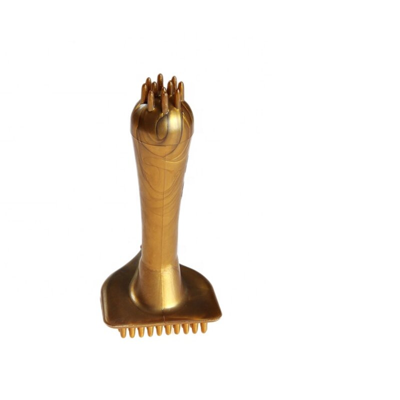 Meridian Body Massage Brush - Unisex Gold Triangle Natural Resin Tool