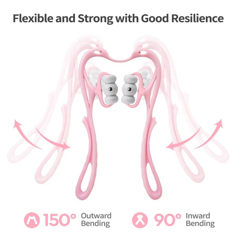 Manual Cervical Neck Massager - Custom Logo 6 Ball Dual Pressure Point Tool