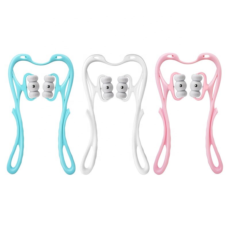 Manual Neck Massager Roller - Factory Direct Six Wheels Dual Pressure Point Tool