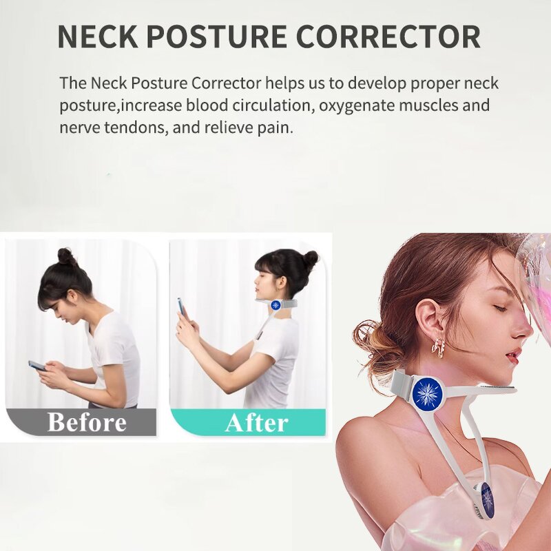 Neck Traction Device - Custom Private Label Adjustable Posture Corrector