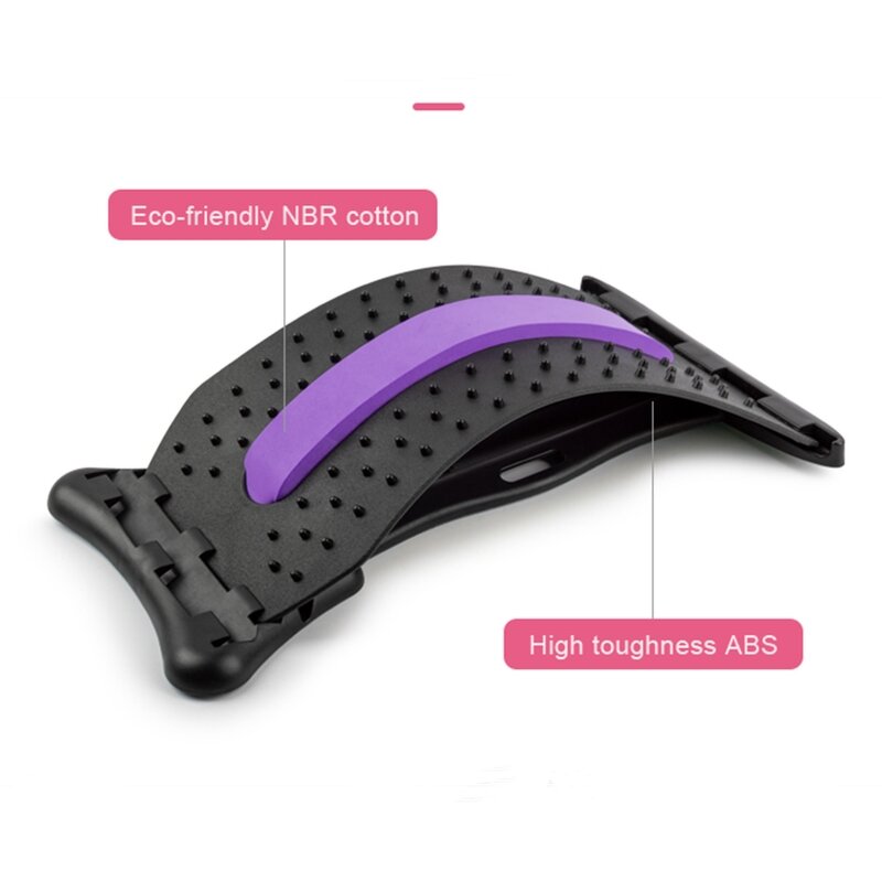 EVA Back Massager - Custom Multi-Level Upper Lower Back Stretch Relief Tool