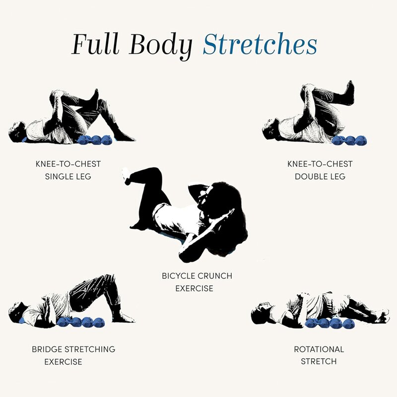 Yoga Pilates Spine Trainer - 20 Ball Lumbar Correction Back Stretch Pad