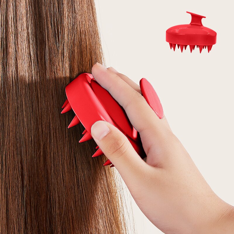 Silicone Hair Shampoo Brush - Professional Private Label Scalp Massager Tool