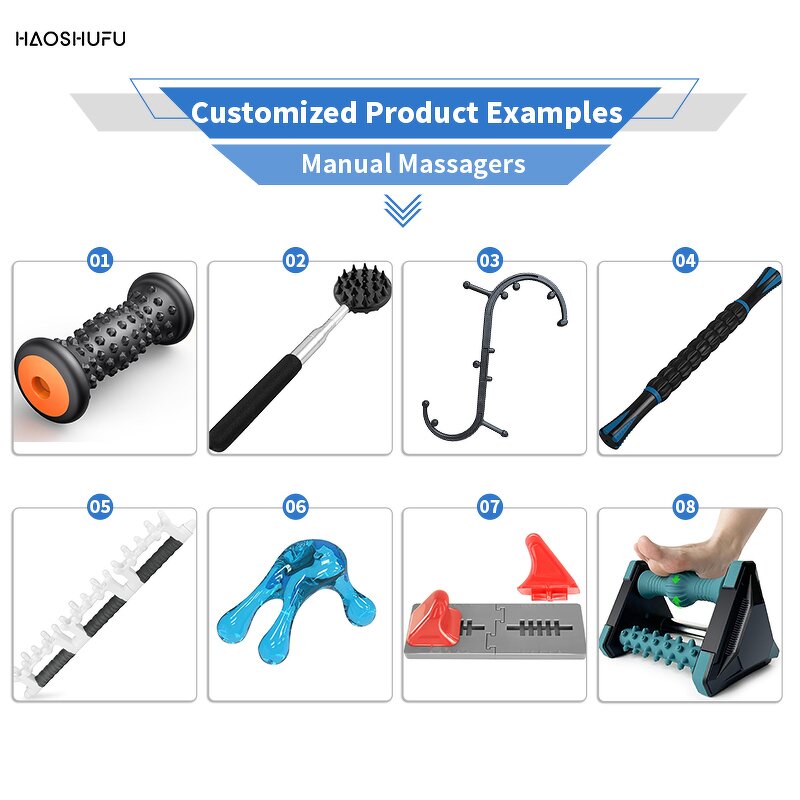 Dual Trigger Point Neck Massager - Soft Handheld Manual Cervical Spine Tool